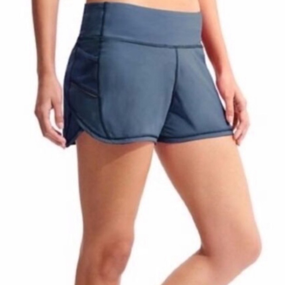 Athleta Cadet Blue Ready Set Shorts Size S